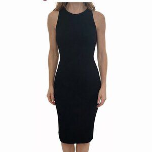 Theory Black Viscose Knit Tank Dress | Petite Small | Sleeveless LIKE NEW